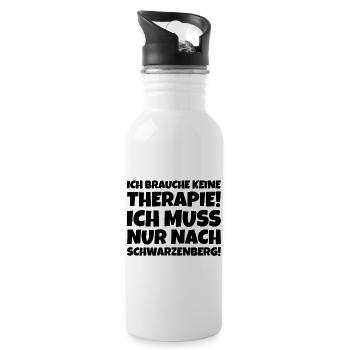 Schwarzenberg Therapie - Trinkflasche mit integriertem Trinkhalm - Weiß - Rechts