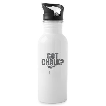 Got Chalk? Hobby Klettern Bouldern Sport - Trinkflasche mit integriertem Trinkhalm - Weiß - Rechts
