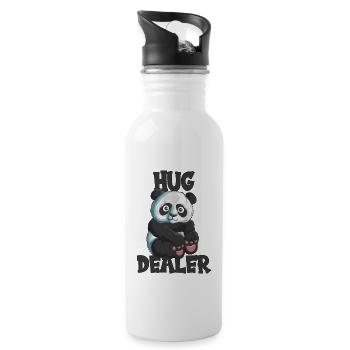 Panda Bear Hugs You Hug Dealer Hug Panda - Gourde avec paille intégrée - blanc - Droite