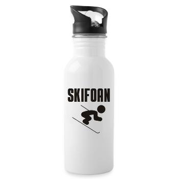 Skifoan - Trinkflasche mit integriertem Trinkhalm - Weiß - Rechts