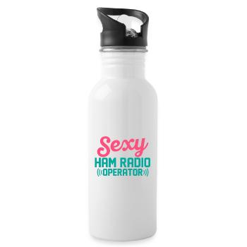 I Hate Being Sexy But I'm A Ham Radio Operator Ent - Trinkflasche mit integriertem Trinkhalm - Weiß - Rechts