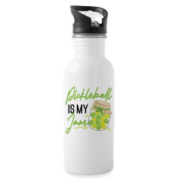 Pickleball Pickleball Is My Jam - Water bottle with straw - white - Right
