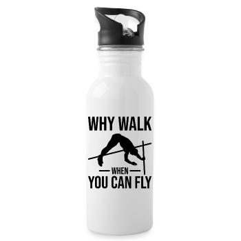 Fun Pole Vault Pole Vault - Water bottle with straw - white - Right