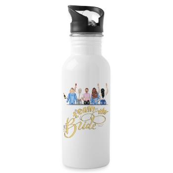 Bride bride wedding stag party bridesmaid party stag party - Water bottle with straw - white - Right