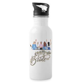 Bride bride wedding stag party bridesmaid party stag party - Water bottle with straw - white - Right
