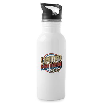 Limited Edition 2006 Vintage - Trinkflasche mit integriertem Trinkhalm - Weiß - Rechts