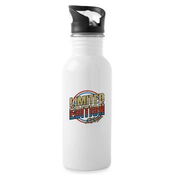 Limited Edition 2017 Vintage - Trinkflasche mit integriertem Trinkhalm - Weiß - Rechts