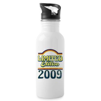 Limited Edition 2009 Vintage - Trinkflasche mit integriertem Trinkhalm - Weiß - Rechts
