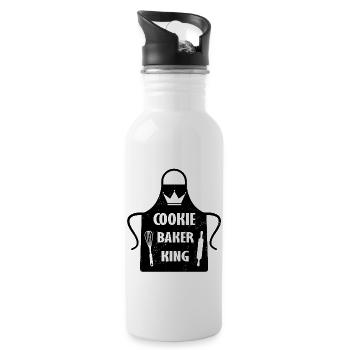 Cookie Baker King Chef Christmas Crown Roller - Gourde avec paille intégrée - blanc - Droite