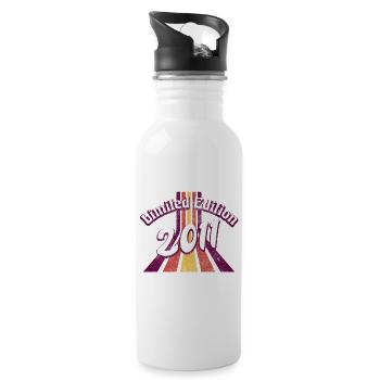 Limited Edition 2011 Vintage - Trinkflasche mit integriertem Trinkhalm - Weiß - Rechts