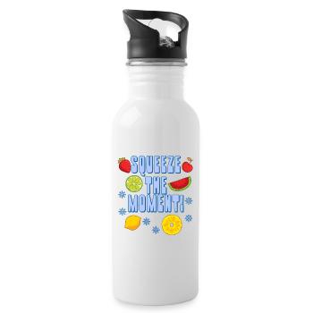 Vacances de Noël fruitées Saison hivernale saine - Gourde avec paille intégrée - blanc - Droite