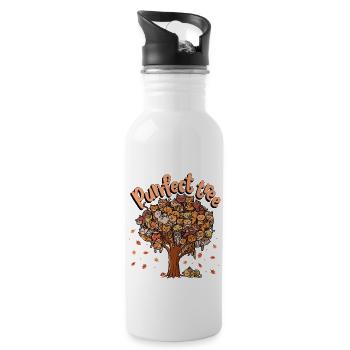 Purrfect Tree Kitten Famille de chats Fall - Gourde avec paille intégrée - blanc - Droite