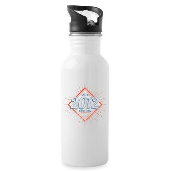 Limited Edition 2012 Vintage - Trinkflasche mit integriertem Trinkhalm - Weiß - Rechts