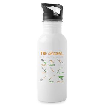 Funny Gardening Full-Body Workout Gardening Lover - Water bottle with straw - white - Right