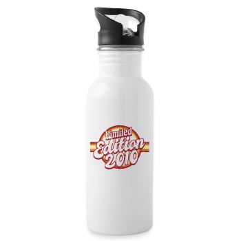 Edition Limitée Millésime 2010 - Gourde avec paille intégrée - blanc - Droite