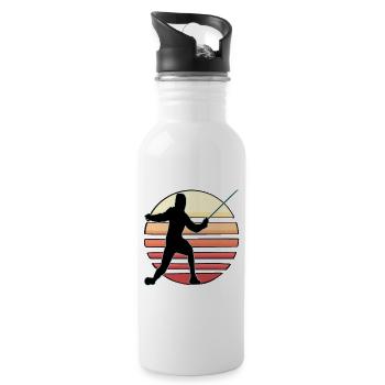 Fencing Fencing Sport Fencing - Water bottle with straw - white - Right