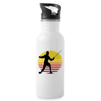 Fencing Fencing Sport Fencing - Water bottle with straw - white - Right