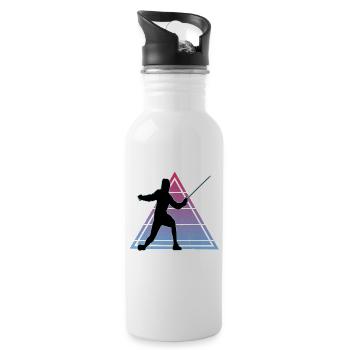 Fencing Fencing Sport Fencing - Water bottle with straw - white - Right