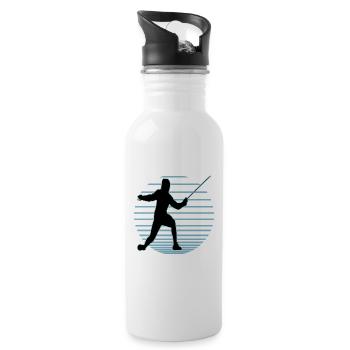 Fencing Fencing Sport Fencing - Water bottle with straw - white - Right