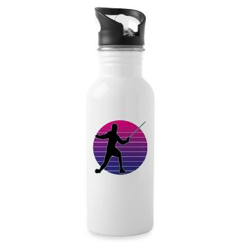 Fencing Fencing Sport Fencing - Water bottle with straw - white - Right