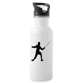 Fencing Fencing Sport Fencing - Water bottle with straw - white - Right