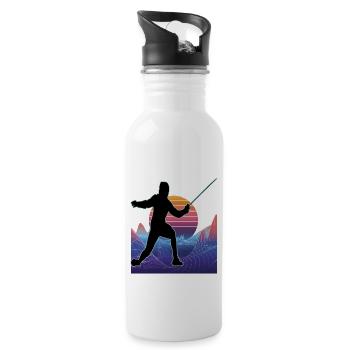 Fencing Fencing Sport Fencing - Water bottle with straw - white - Right