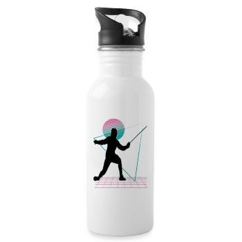 Fencing Fencing Sport Fencing - Water bottle with straw - white - Right