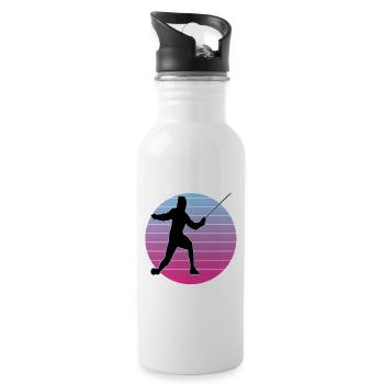 Fencing Fencing Sport Fencing - Water bottle with straw - white - Right