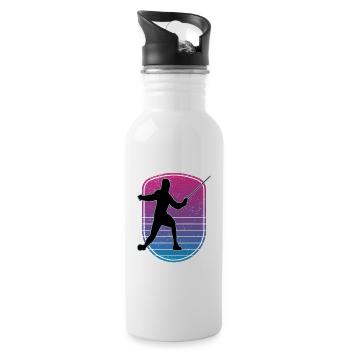 Fencing Fencing Sport Fencing - Water bottle with straw - white - Right