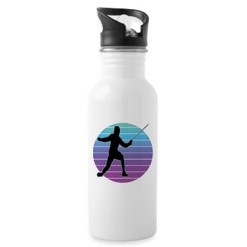 Fencing Fencing Sport Fencing - Water bottle with straw - white - Right