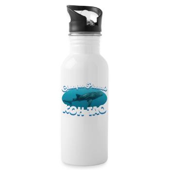 Walhai - Chumpon Pinnacle - Koh Tao - Tauchen - Trinkflasche mit integriertem Trinkhalm - Weiß - Rechts