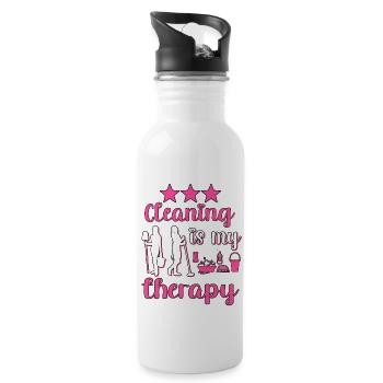 Housekeeper Maid Cleaner - Water bottle with straw - white - Right