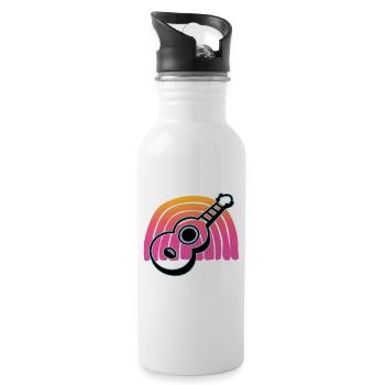 Ukulelen Vitage - Trinkflasche mit integriertem Trinkhalm - Weiß - Rechts