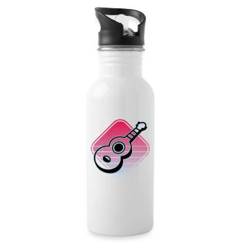 Ukulelen Vitage - Trinkflasche mit integriertem Trinkhalm - Weiß - Rechts