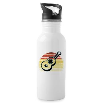Ukulelen Vitage - Trinkflasche mit integriertem Trinkhalm - Weiß - Rechts