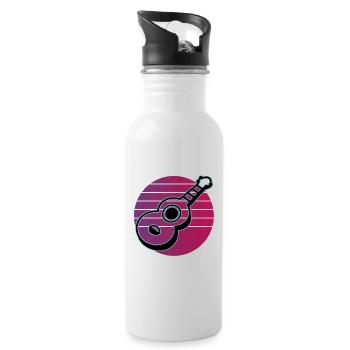 Ukulelen Vitage - Trinkflasche mit integriertem Trinkhalm - Weiß - Rechts