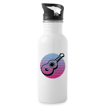 Ukulelen Vitage - Trinkflasche mit integriertem Trinkhalm - Weiß - Rechts