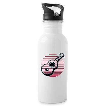 Ukulelen Vitage - Trinkflasche mit integriertem Trinkhalm - Weiß - Rechts