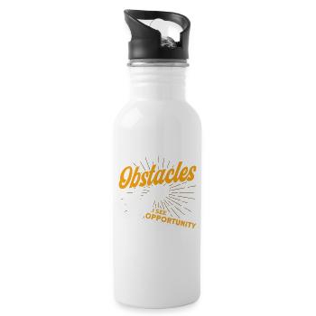 Parkour Gift Freerunning Parkour Runner - Water bottle with straw - white - Right