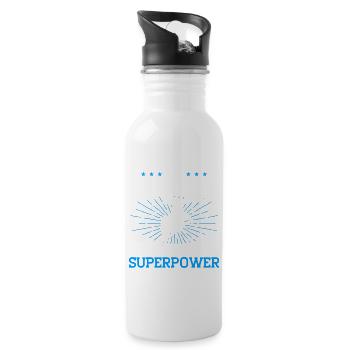 Parkour Gift Freerunning Parkour Runner - Water bottle with straw - white - Right