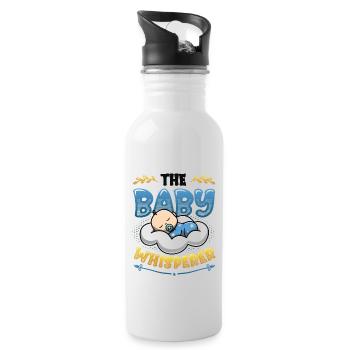 The Baby Whisperer Nanny Childminder Babysitter - Water bottle with straw - white - Right