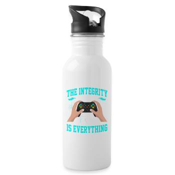The Game Needs Me - Water bottle with straw - white - Right