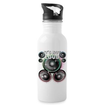 LAUTSPRECHER IT'S NOT LOUD - Trinkflasche mit integriertem Trinkhalm - Weiß - Rechts
