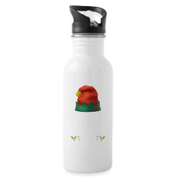 Christmas Pajamas Pajamas Sleepshirt - Water bottle with straw - white - Right