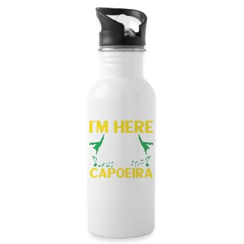 Capoeira Cadeau Brésil Arts Martiaux Capoeira - Gourde avec paille intégrée - blanc - Droite