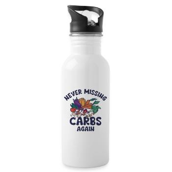 Ketogenic Food Weight Loss Healthy Nutritionist - Water bottle with straw - white - Right