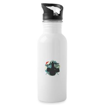 It's Okay If You Don't Like Drum Set Drummer - Water bottle with straw - white - Right