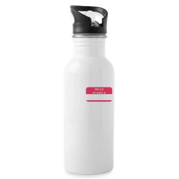Medicine Drugs Pharmacy Technician Pharmacist - Water bottle with straw - white - Right
