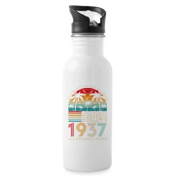 Legendary since 1937 all original parts - Water bottle with straw - white - Right