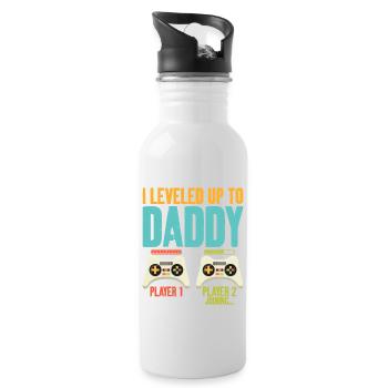 Je suis passé à Daddy Cool Art à bientôt - Gourde avec paille intégrée - blanc - Droite